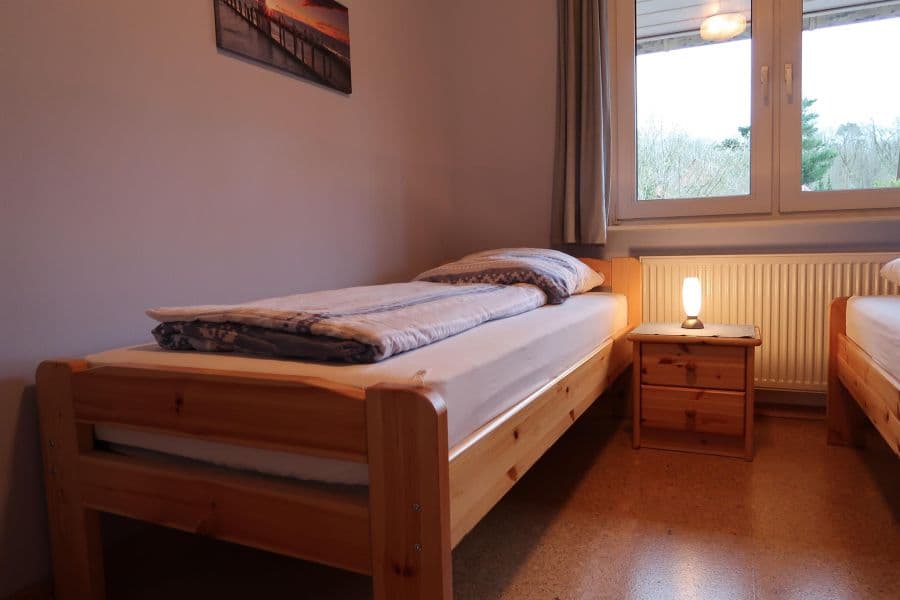 Das Schlafzimmer 2 in der Ferienwohnung Wildung in Lüneburg