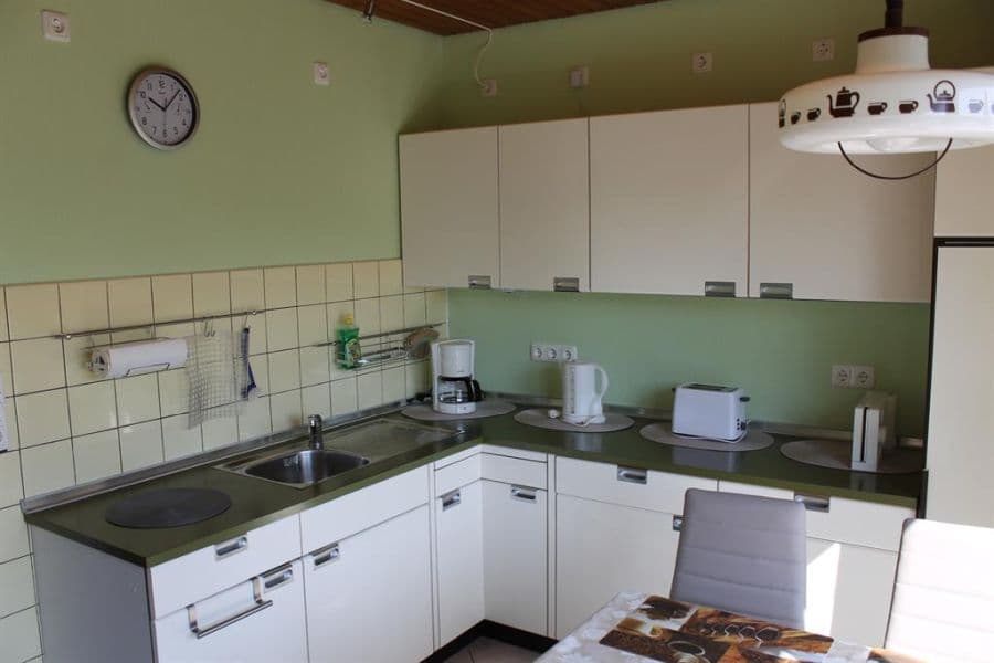 Die Küche in der Ferienwohnung Wildung in Lüneburg