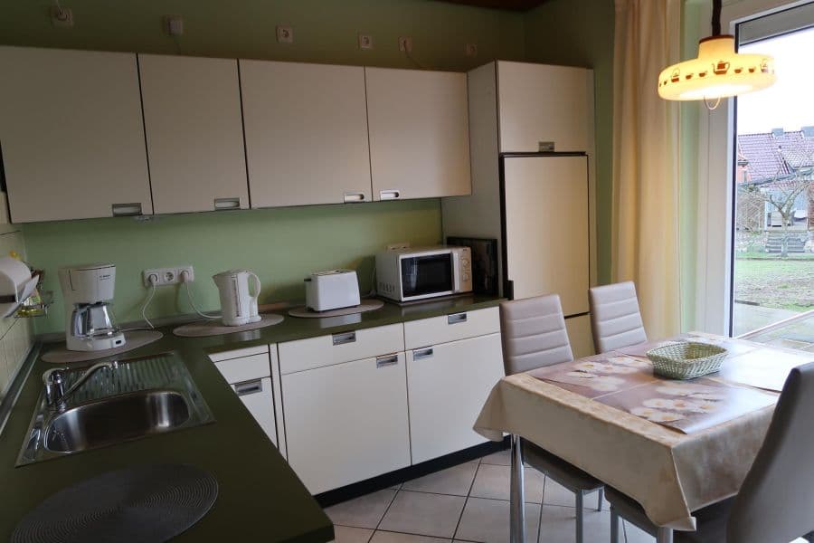 Die Küche in der Ferienwohnung Wildung in Lüneburg