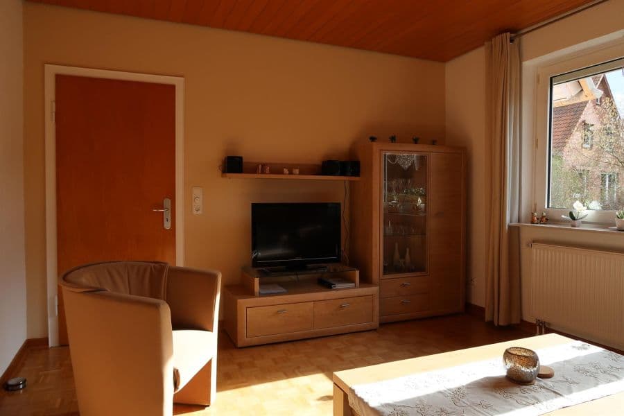 Das Wohnzimmer in der Ferienwohnung Wildung in Lüneburg