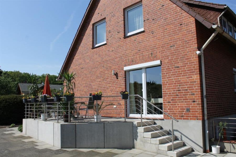 Die Terrasse der Ferienwohnung Wildung in Lüneburg
