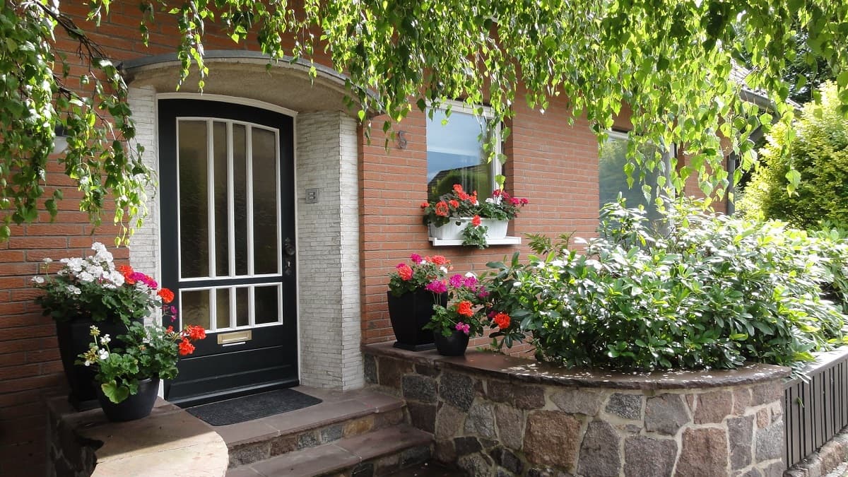 Hauseingang der Ferienwohnung Pausendomizil in Ebstorf