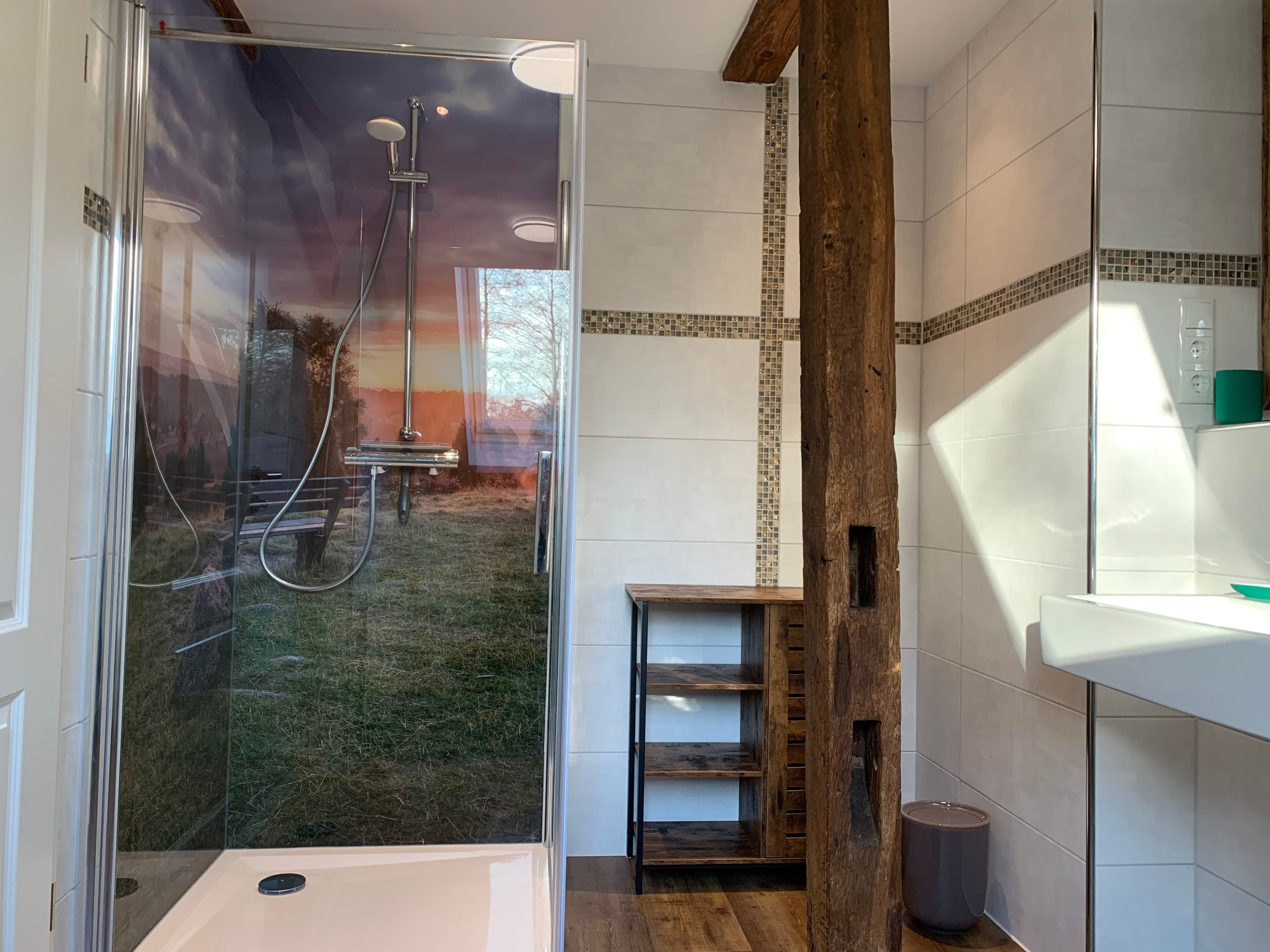 Bad in der Ferienwohnung Wassermühle in Eschede