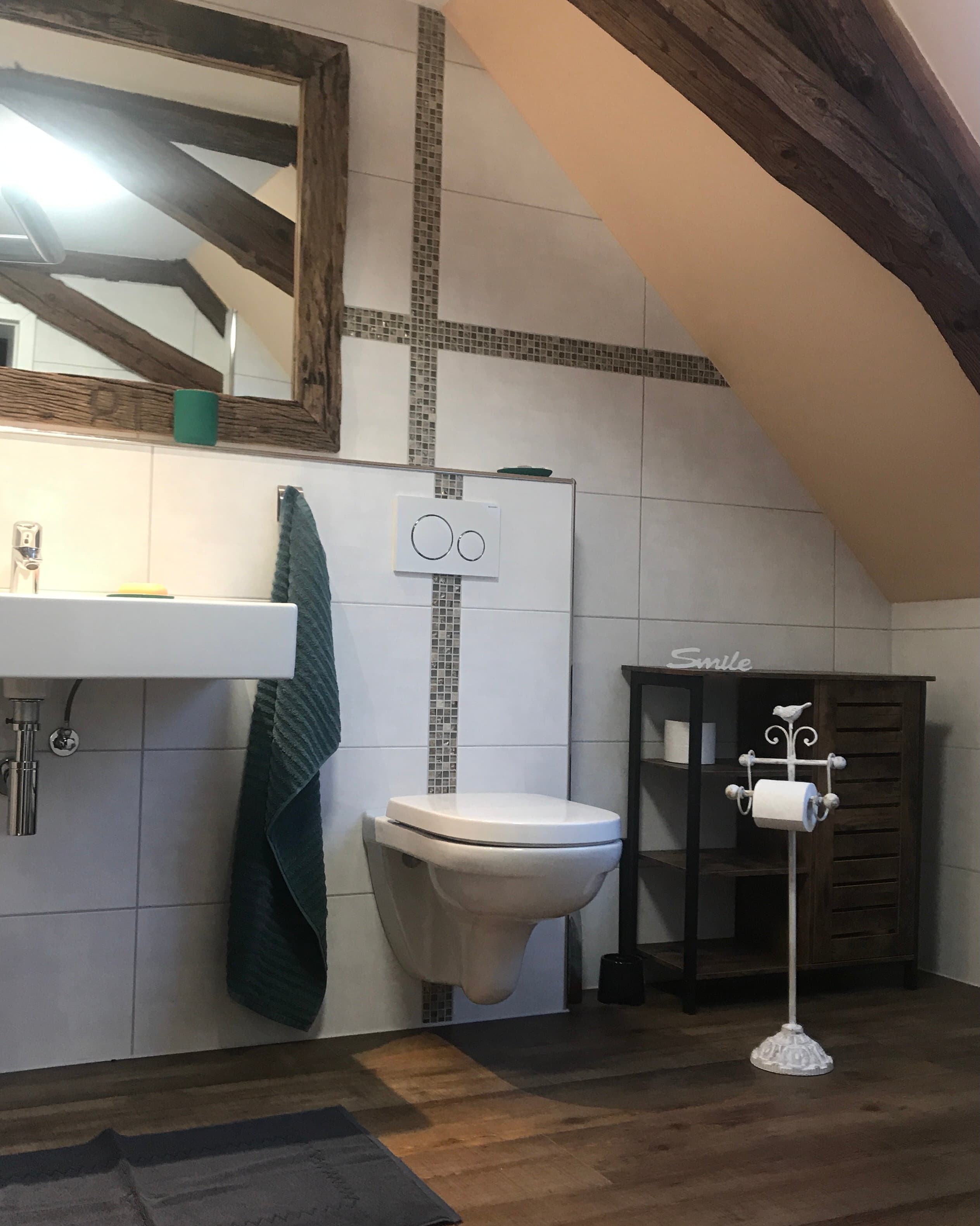 Bad in der Ferienwohnung Wassermühle in Eschede