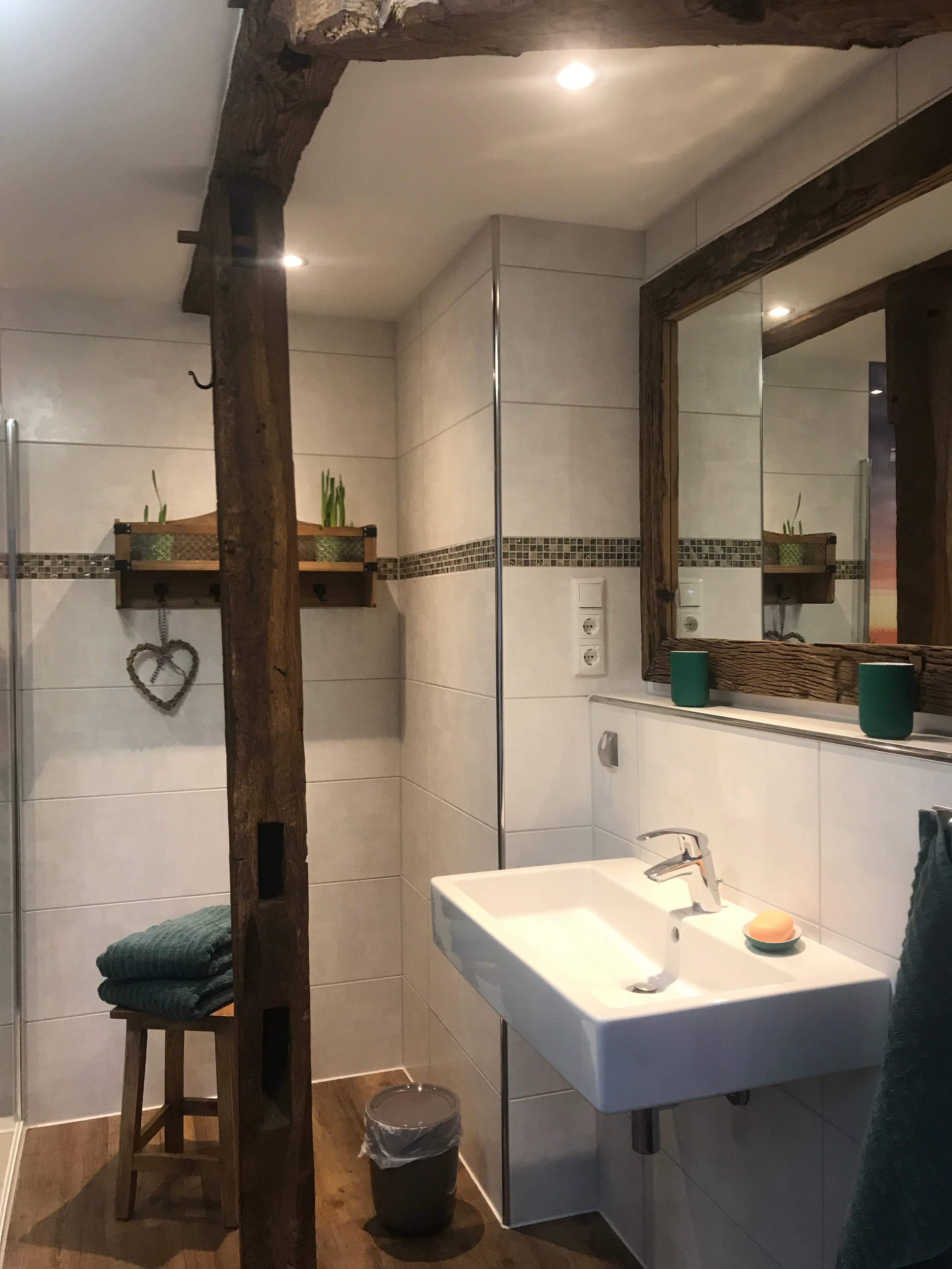 Bad in der Ferienwohnung Wassermühle in Eschede