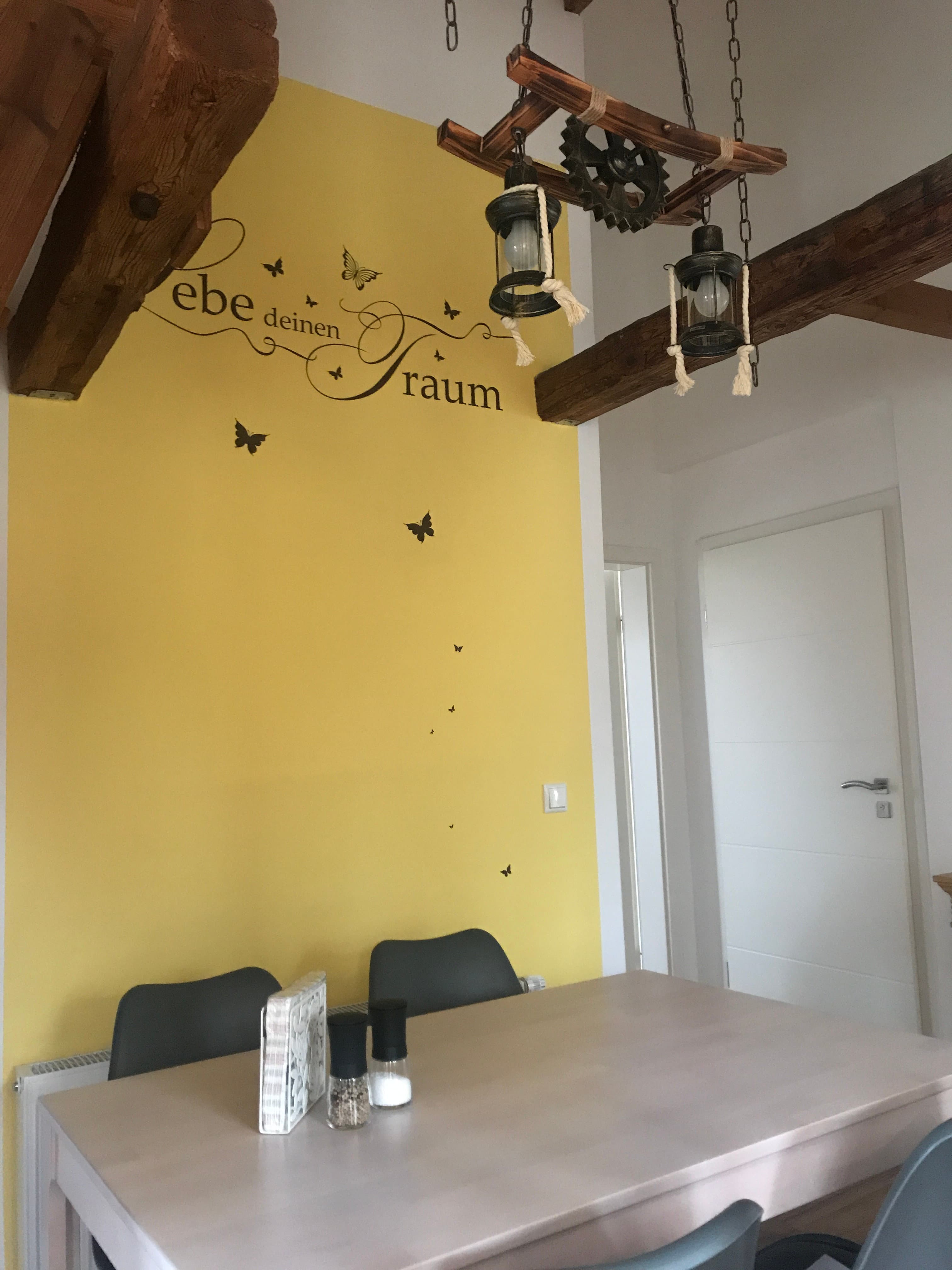 Essbereich in der Ferienwohnung Wassermühle in Eschede