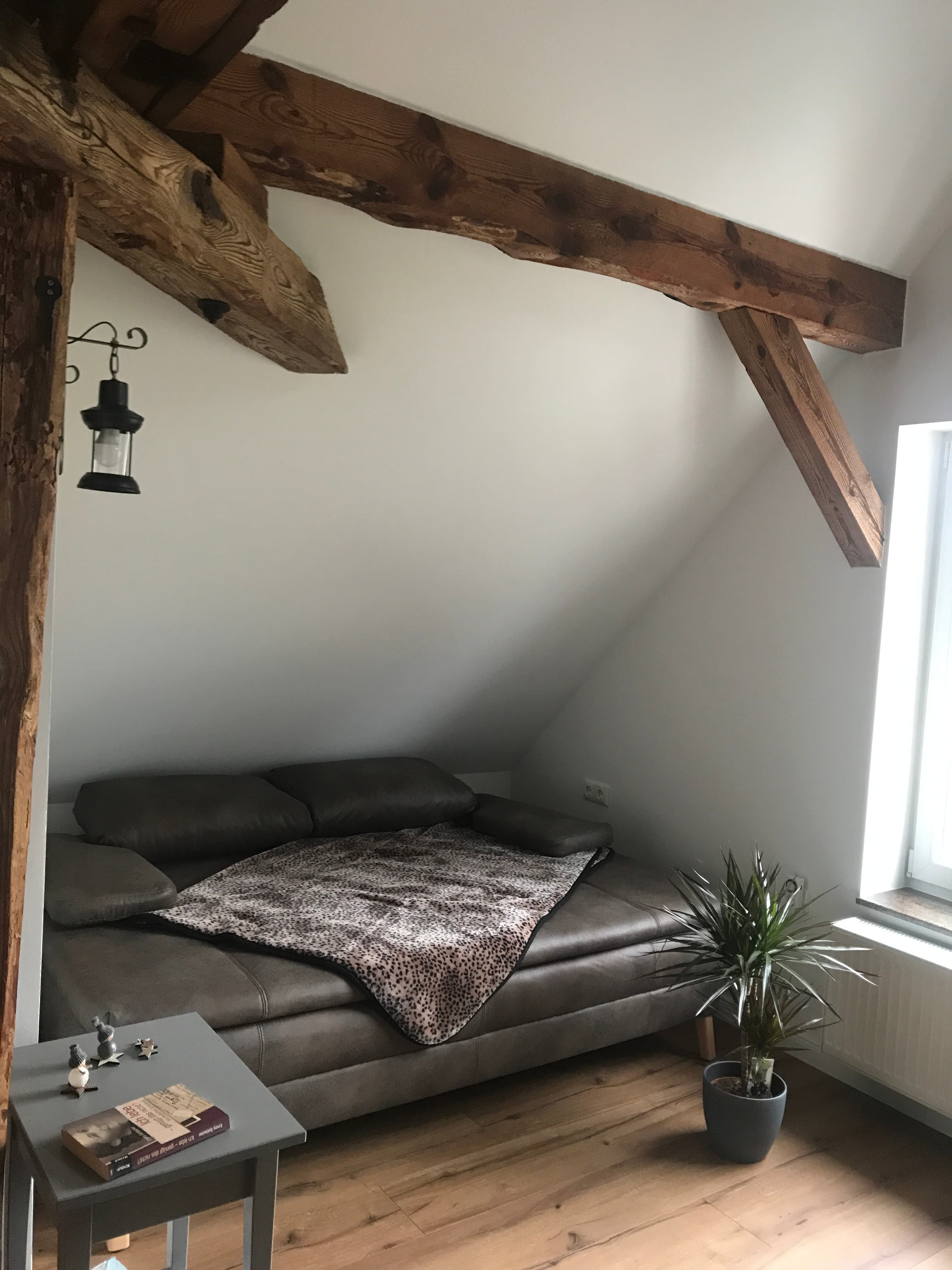 Schlafnische in der Ferienwohnung Wassermühle in Eschede