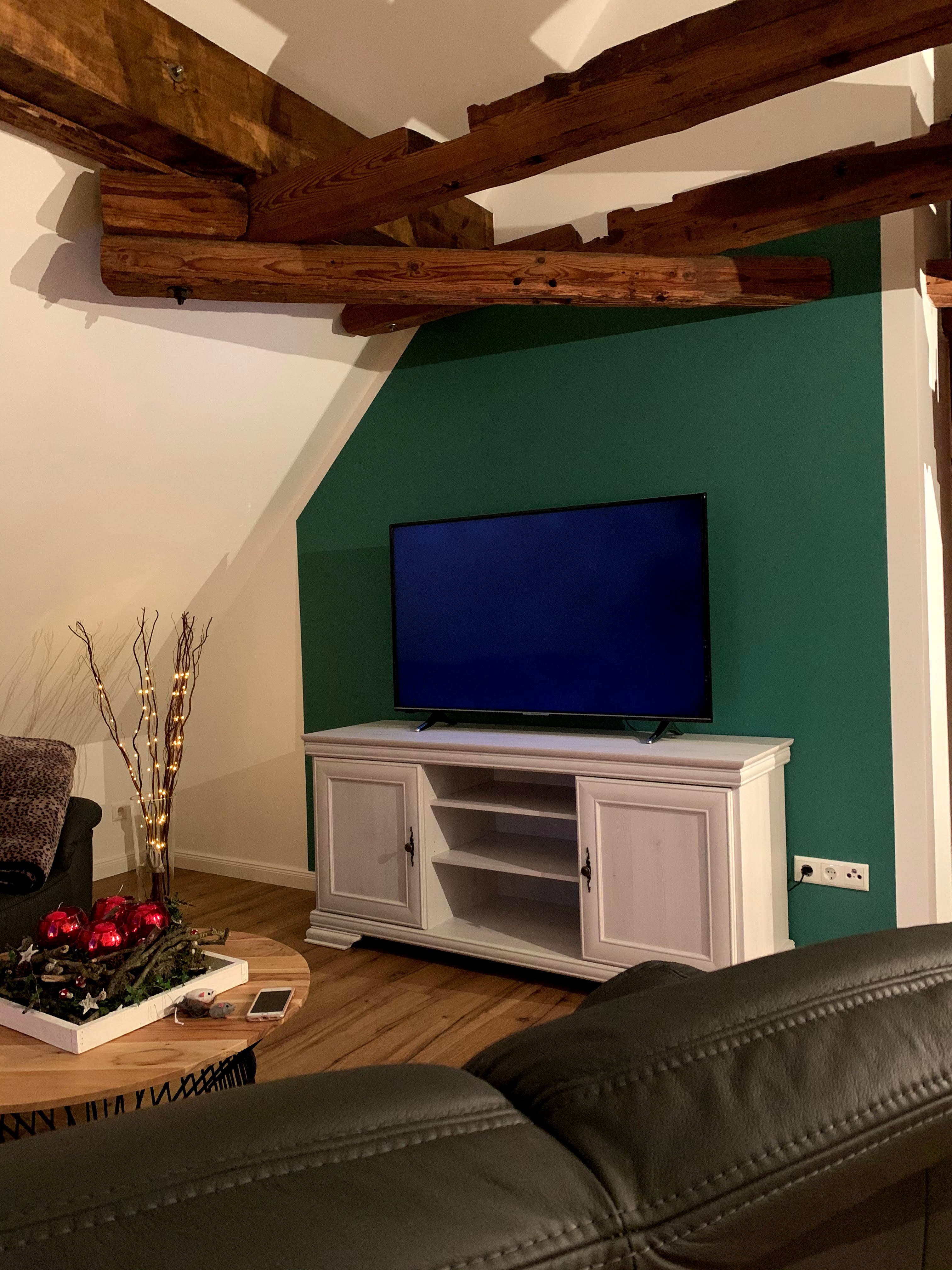 Wohnbereich in der Ferienwohnung Wassermühle in Eschede