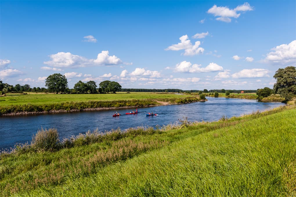 Die Aller bei Eilte im Aller-leine-tal