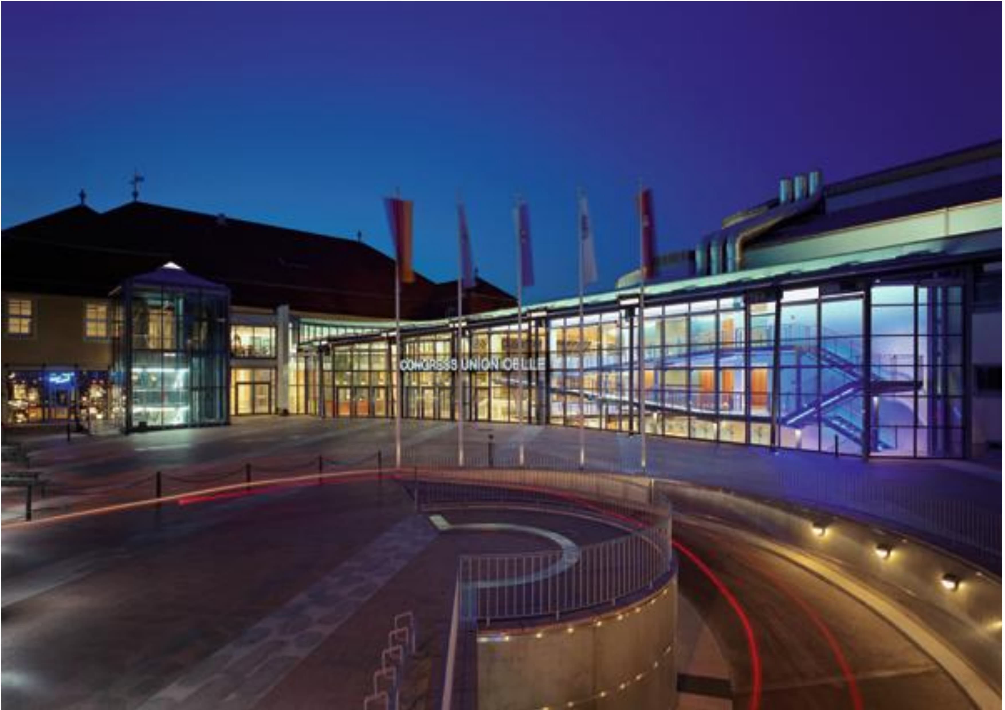 Congress Union Celle Nachtaufnahme