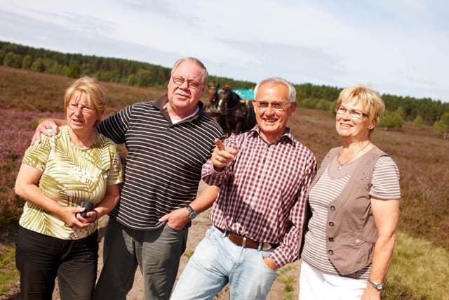 Kutschfahrt durch die Lüneburger Heide im August