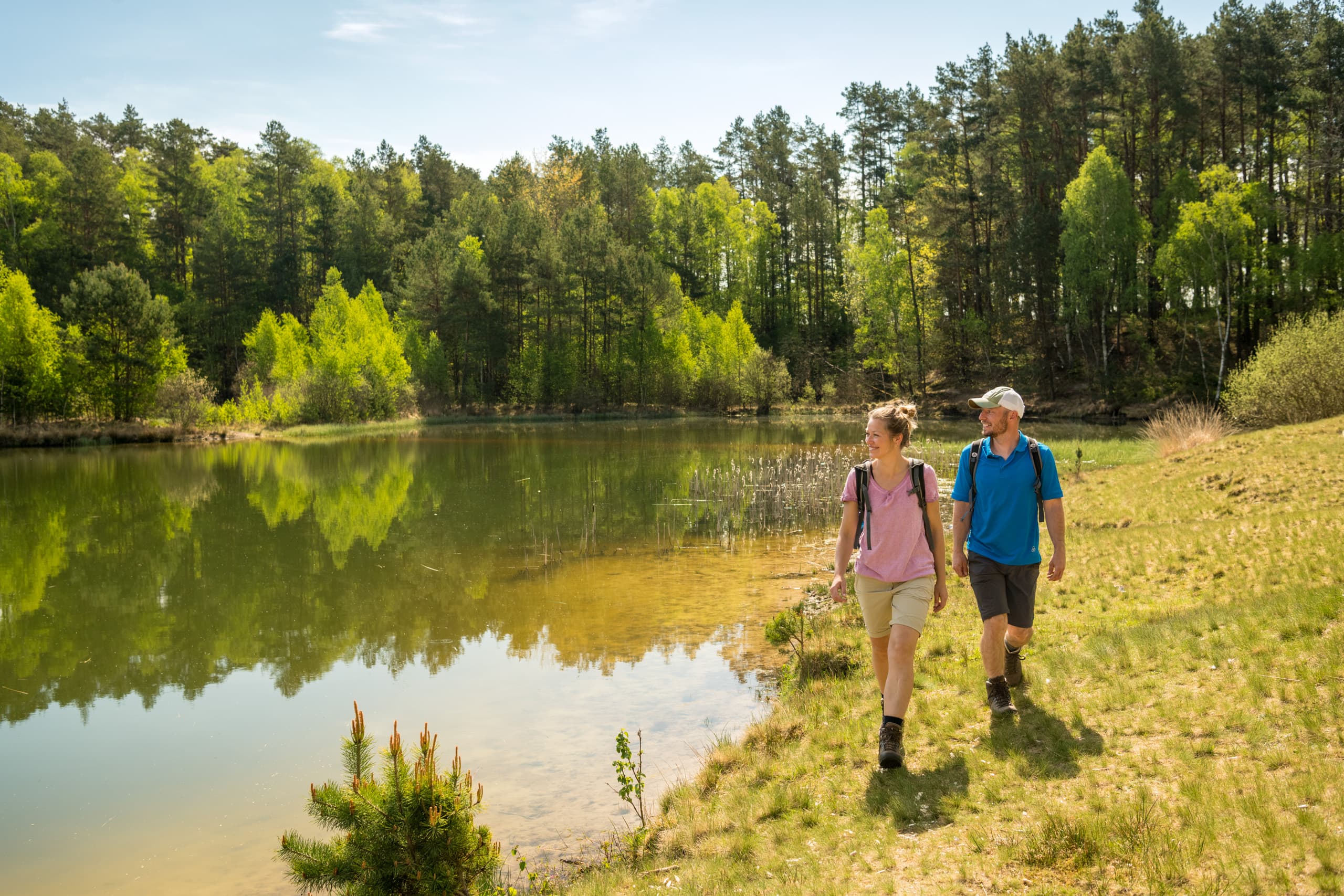 Wandern Lüneburger Heide Heidschnuckenweg Oberoher Heide