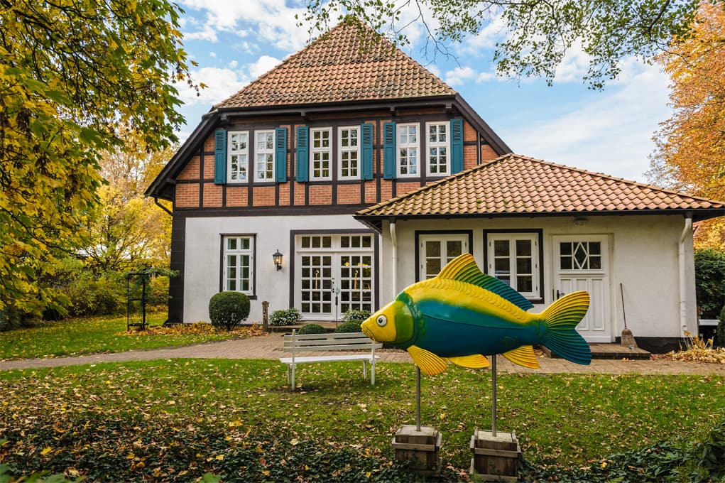 einkehr in der teichwirtschaft. fisch ist lecker bei den Aschauteichen