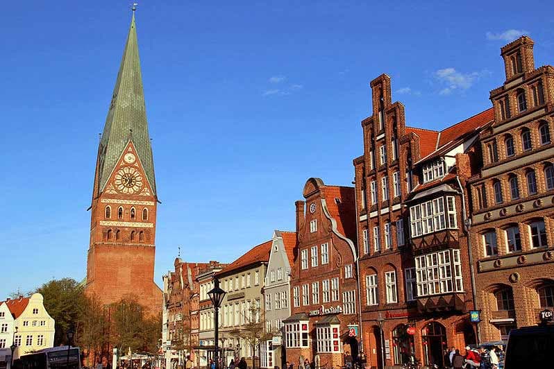 St Johannis Lüneburg vom Platz am Sande