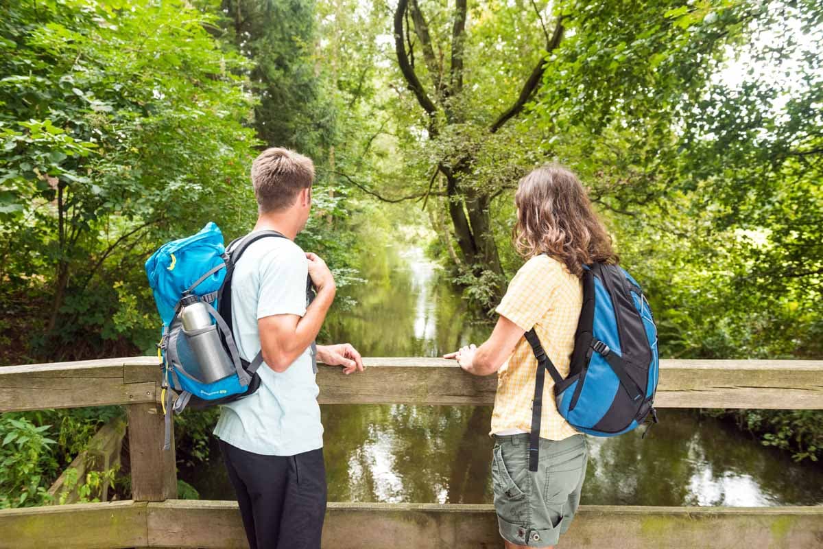 Wandern auf den Wanderwegen der Lüneburger Heide
