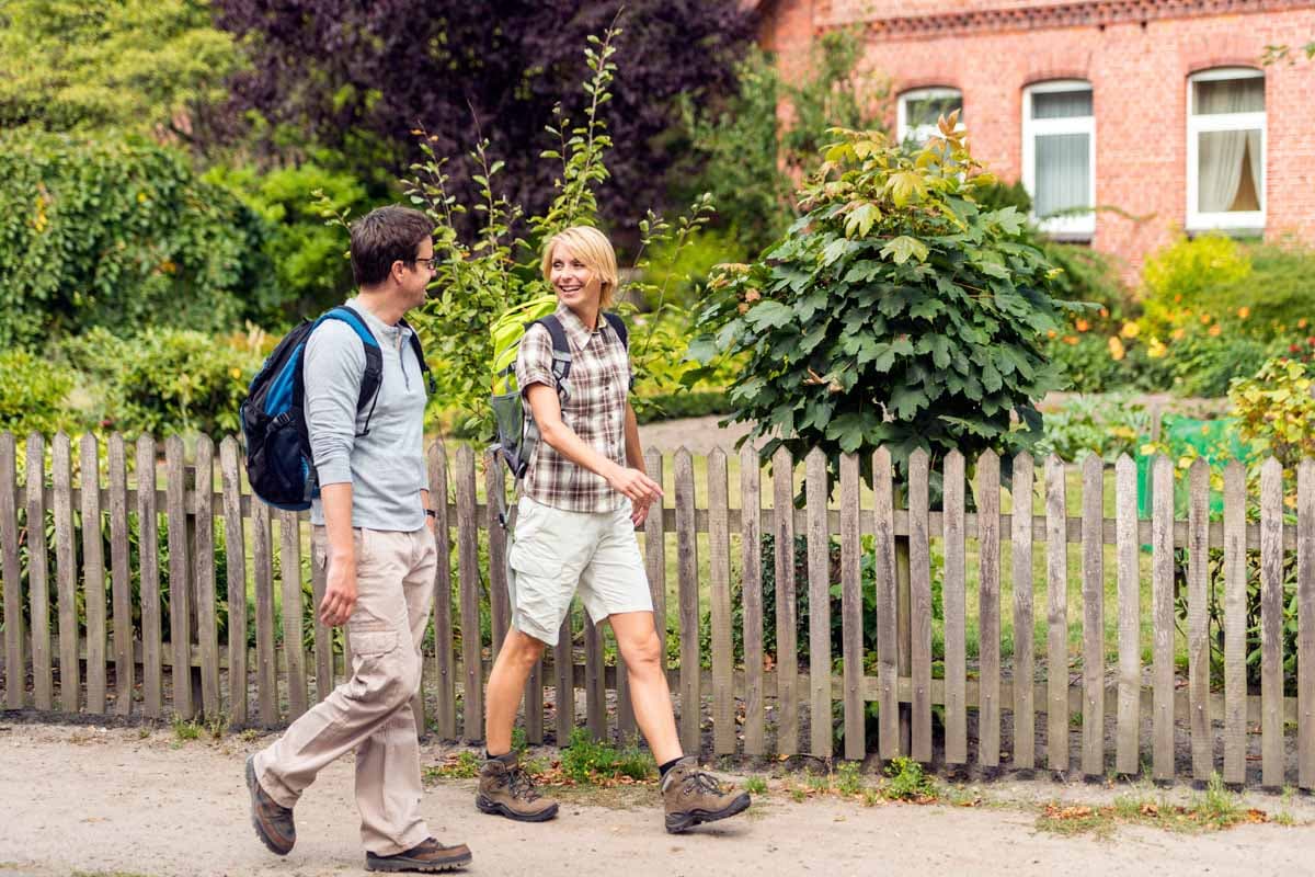 Wandern auf den Wanderwegen der Lüneburger Heide