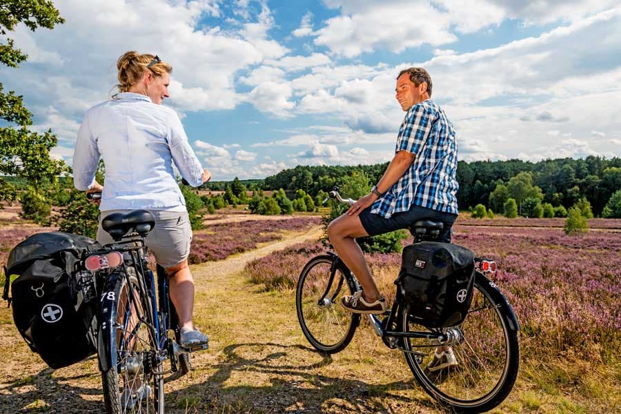 kurze radwege lüneburger heide