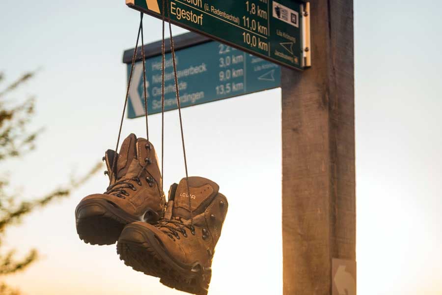 Tolle Wanderwege in der Lüneburger Heide. Sanftwellige Landschaft und faszinierende Natur