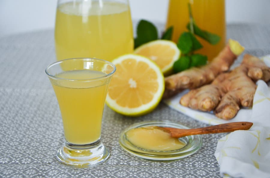 Ingwer, Honig, Zitrone, Sirup