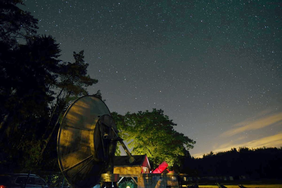 Der Sternenhimmel über der Sternwarte