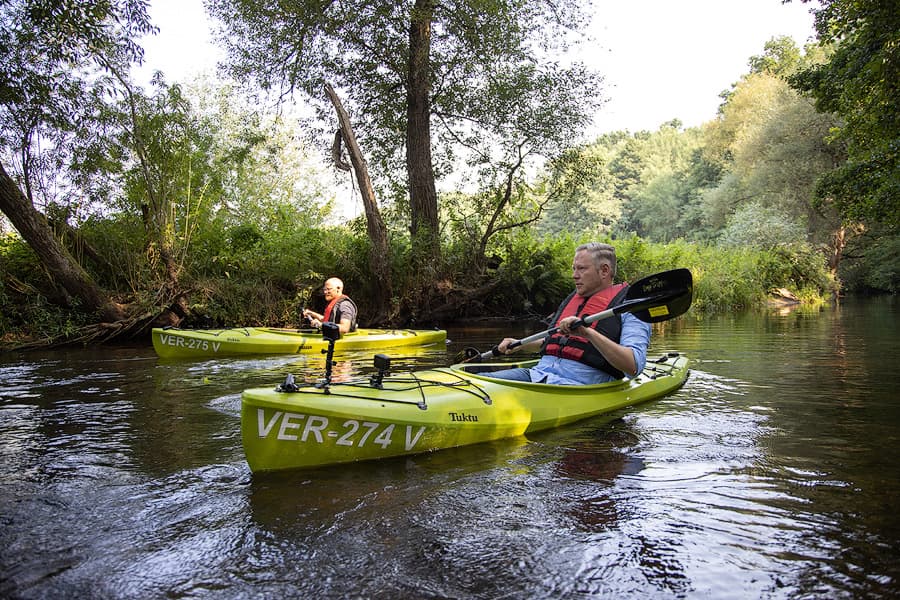 Kanu-Tour auf der Örtze mit Sat 1 Regional Moderator Jens Schnieders.