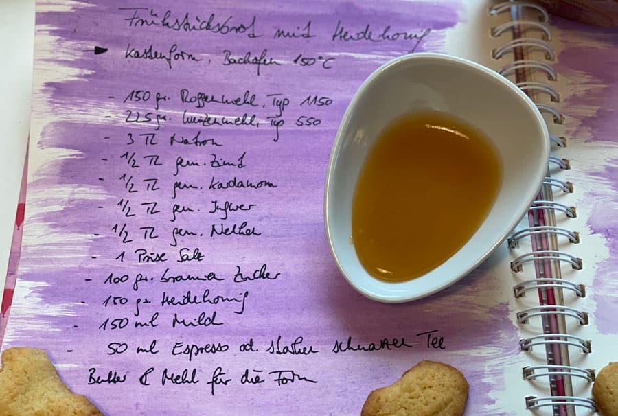 Honigkuchen Frühstücksbrot Adventsbrot Honig Rezept