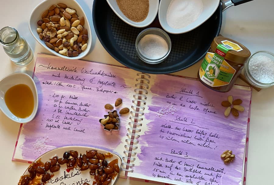 Nüsse, Honig, Rezept