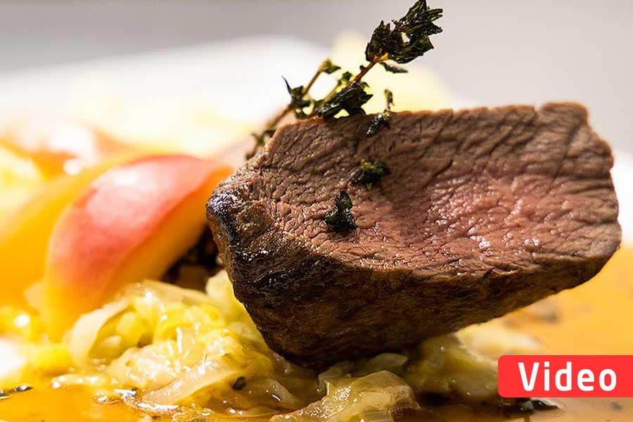Hirschrücken Medaillons, ein Rezept aus der Lüneburger Heide