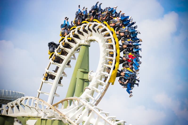 eine der top attraktionen im heide park soltau ist die achterbahn limit