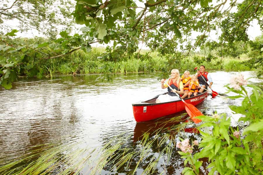 Familien Kanu Tour Heide Flüsse