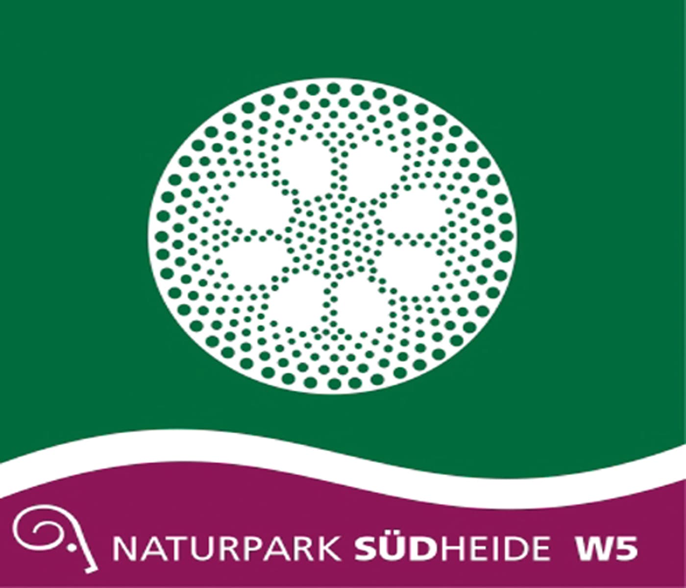 Wanderpiktogramm des Wanderweges W5 Kieselgur - Das Gold der Heide im Naturpark Südheide