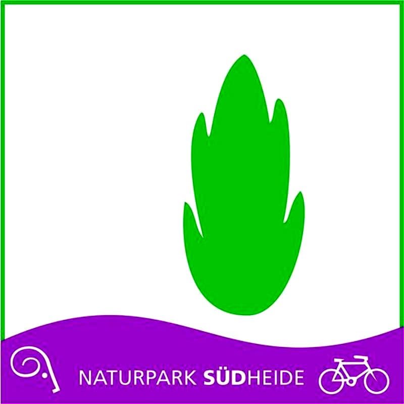 der Radweg Große Heidetour ab Hermannsburg mit Ausschilderung