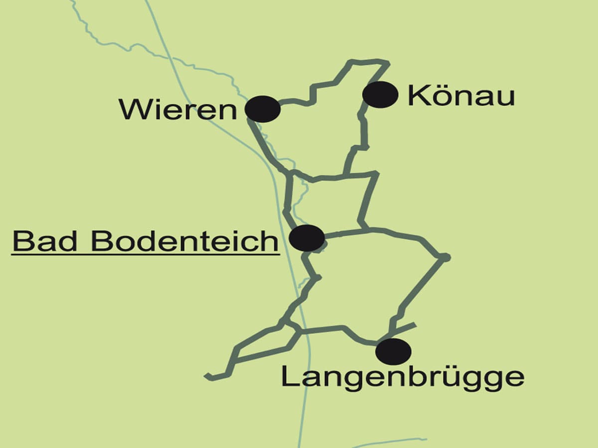 Verlauf der NABU-Tour 6 ab Bad Bodenteich in der ADFC-RadReiseRegion Uelzen