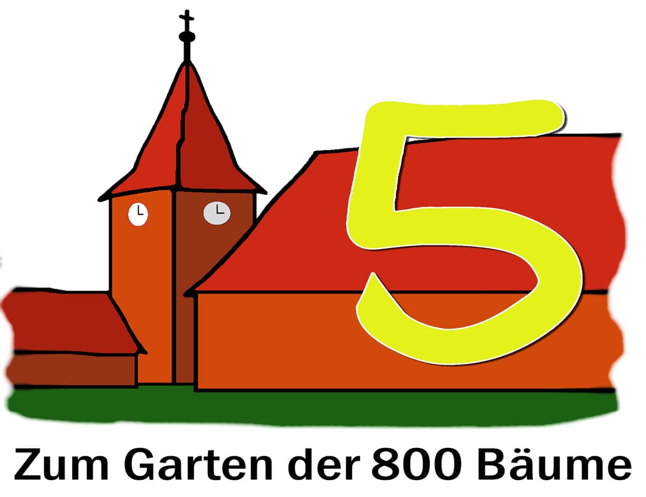 Ausschilderung Radtour Zum Garten der 800 Bäume in der ADFC-RadReiseRegion Uelzen in der Lüneburger Heide