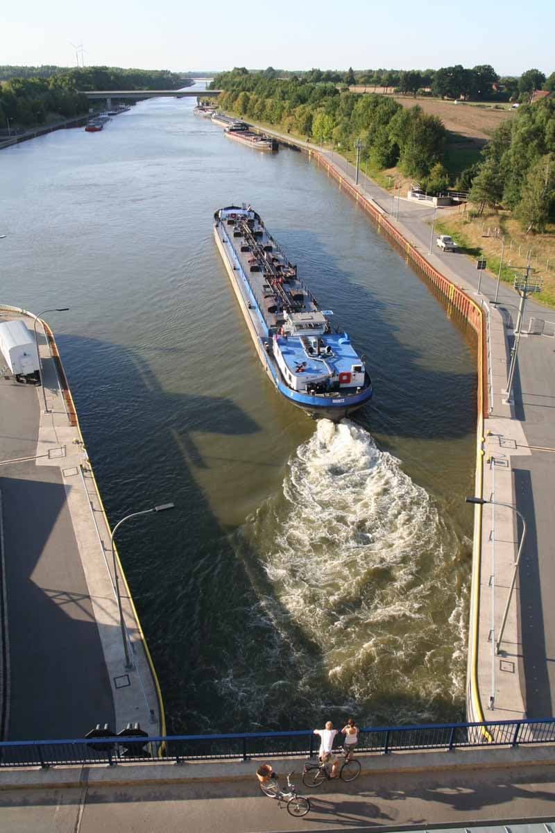 Blieck von der Schleuse Uelzen auf den Elbe-Seitenkanal
