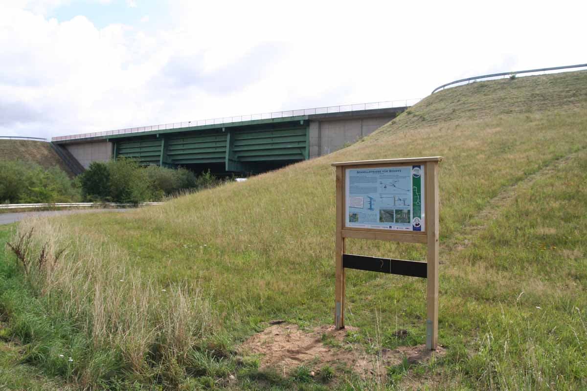 Naturinformationstafel am Elbe-Seitenkanal bei Jastorf