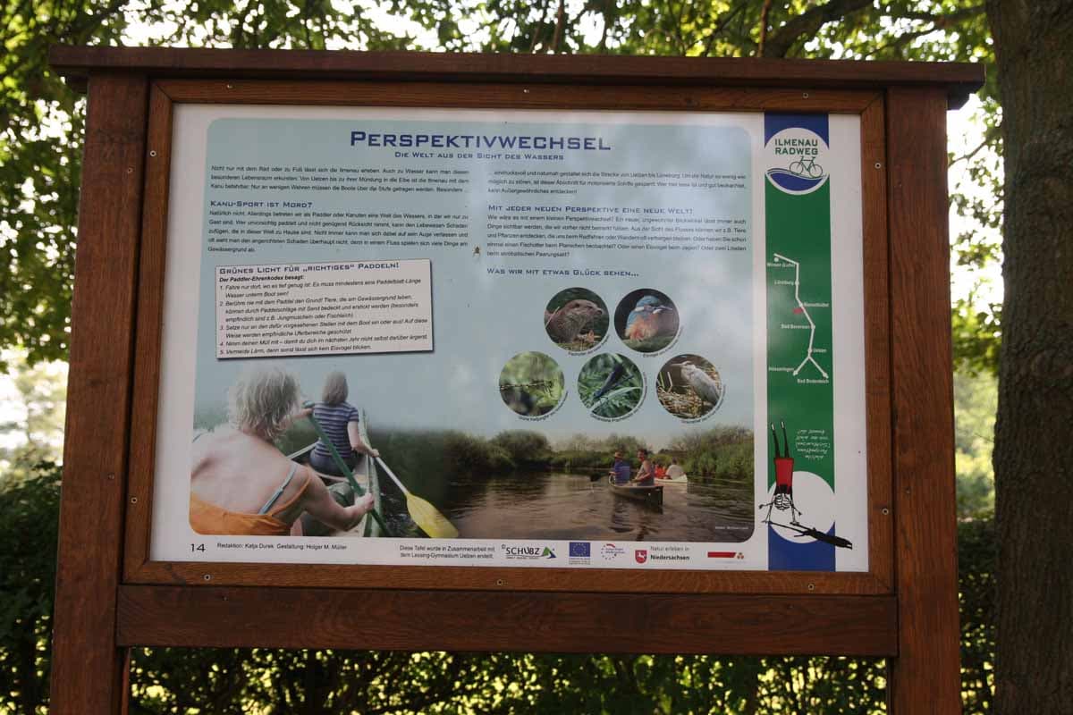 Naturinformationstafel in Wichmannsburg bei Bienenbüttel