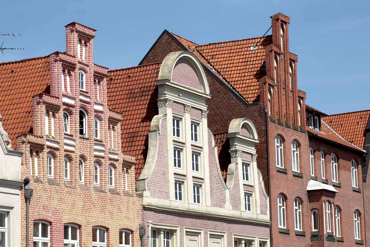 Backsteinfassaden in Lüneburg, Am Sande