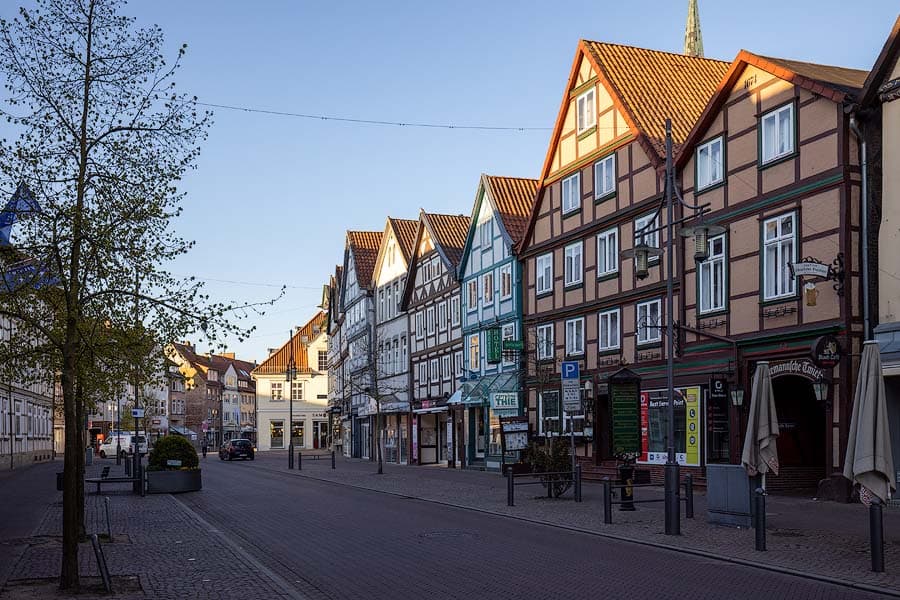 Romantische Altstadt Uelzens mit Fachwerkhäusern