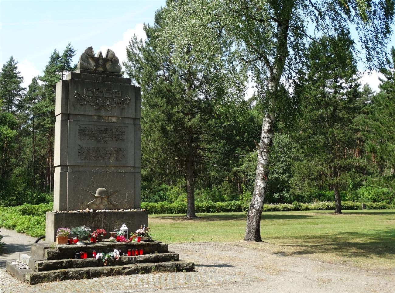Blick auf die Kriegsgräberstätte in Wietzendorf