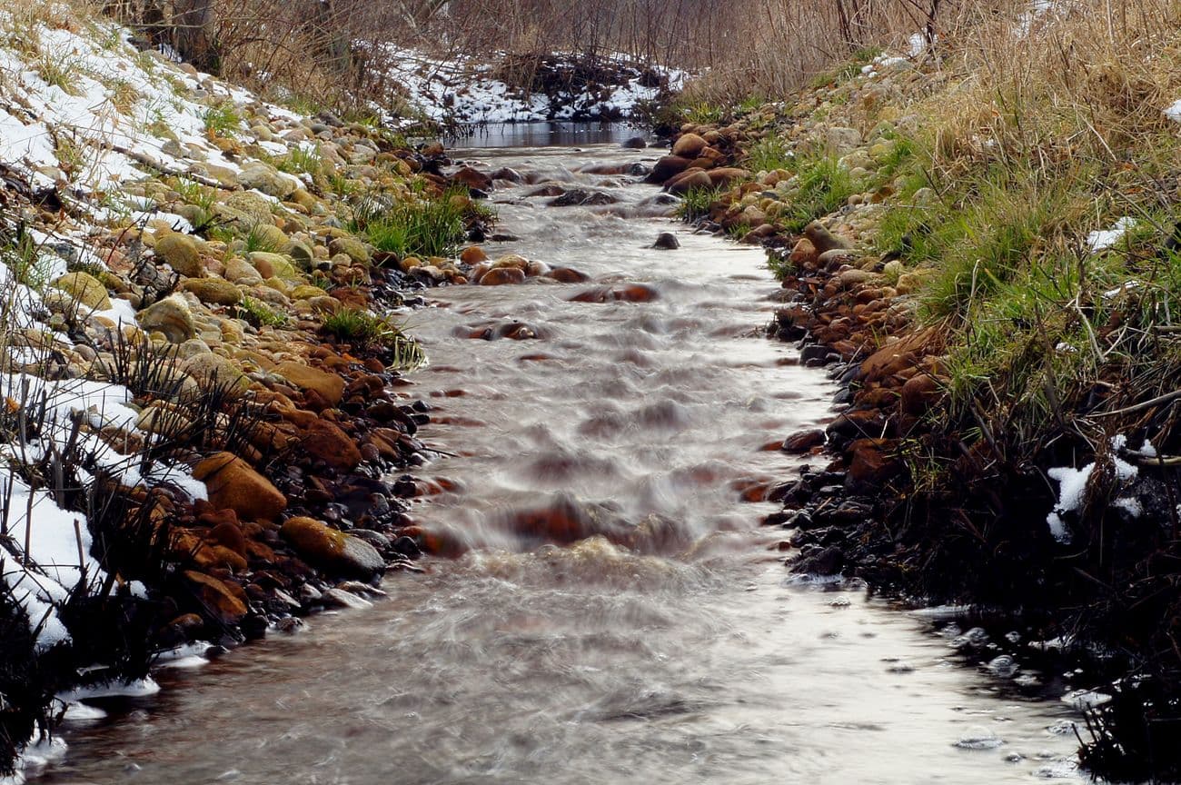 der Bach Wietze fliesst durch Wietzendorf