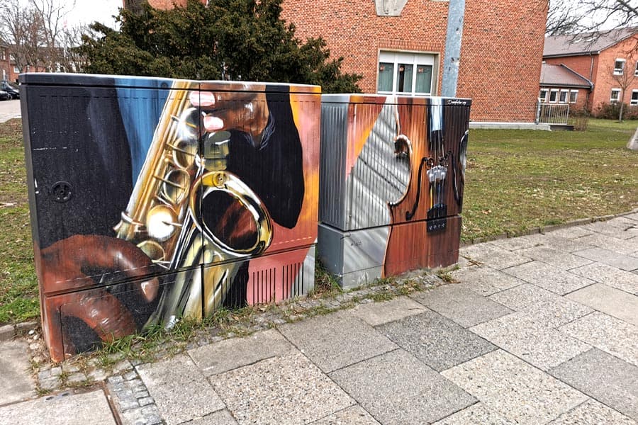 Stromkastenkunst, Instrumente, Kunst, Lüneburg, Graffiti, Streetart