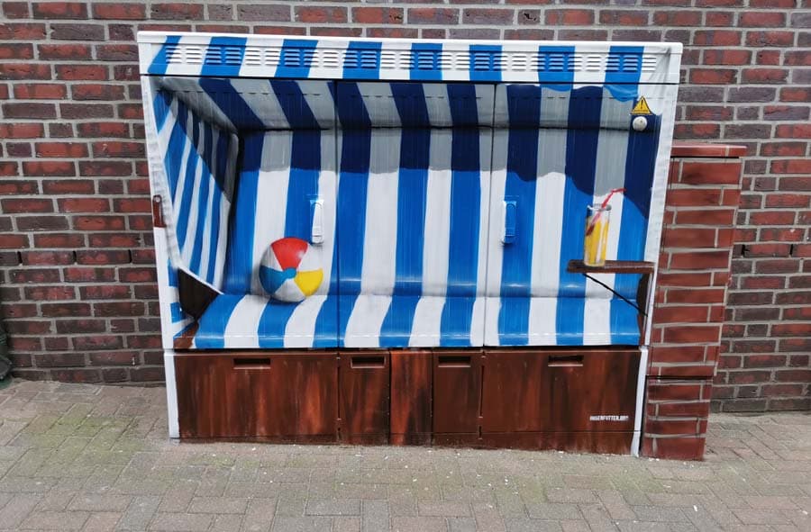 Strandkorb, Graffiti, Streetart