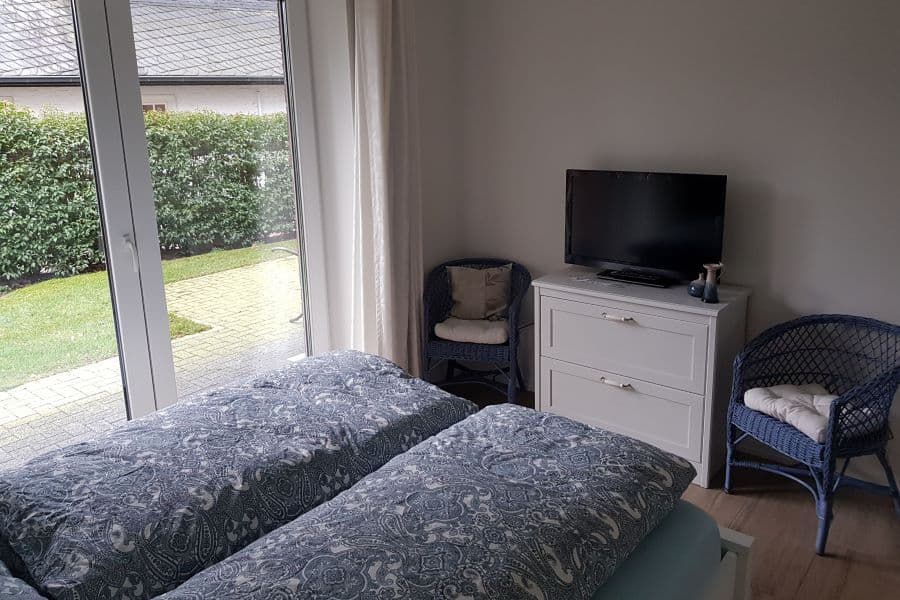 Schlafzimmer in der Ferienwohnung Bendestorf