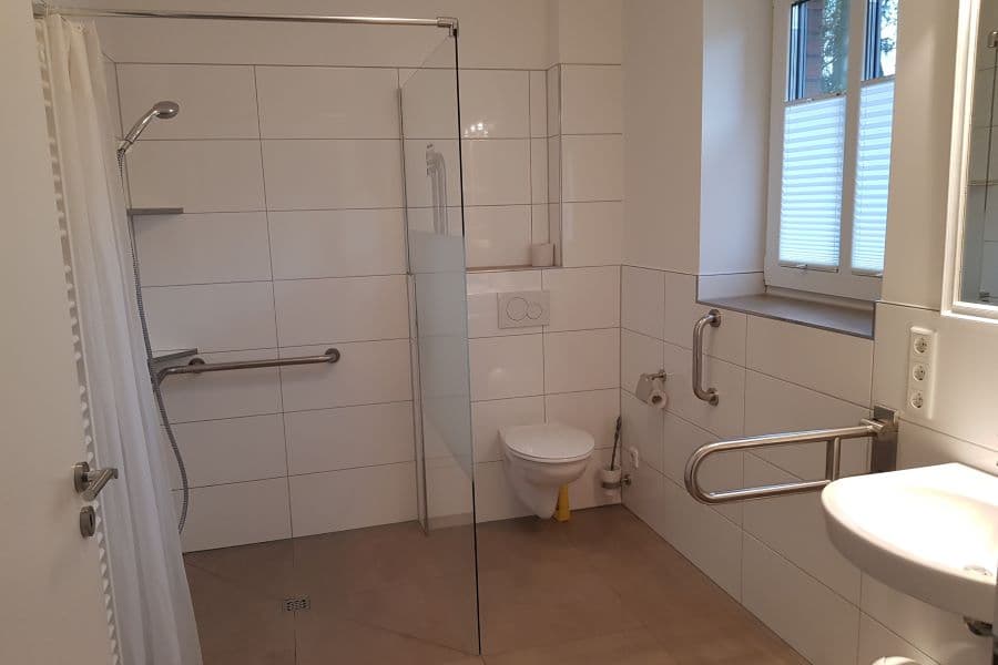 Badezimmer in der Ferienwohnung Bendestorf