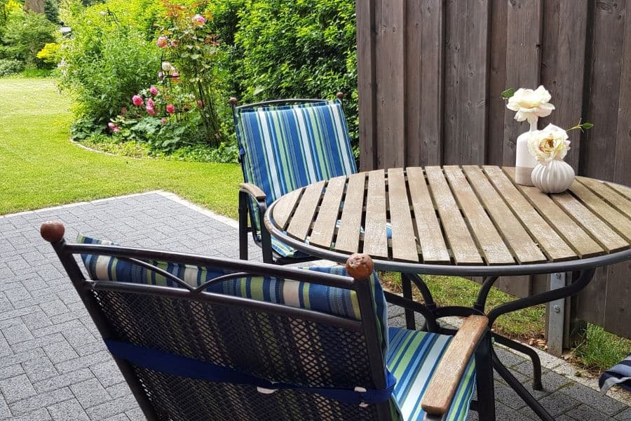 Terrasse der Ferienwohnung Bendestorf