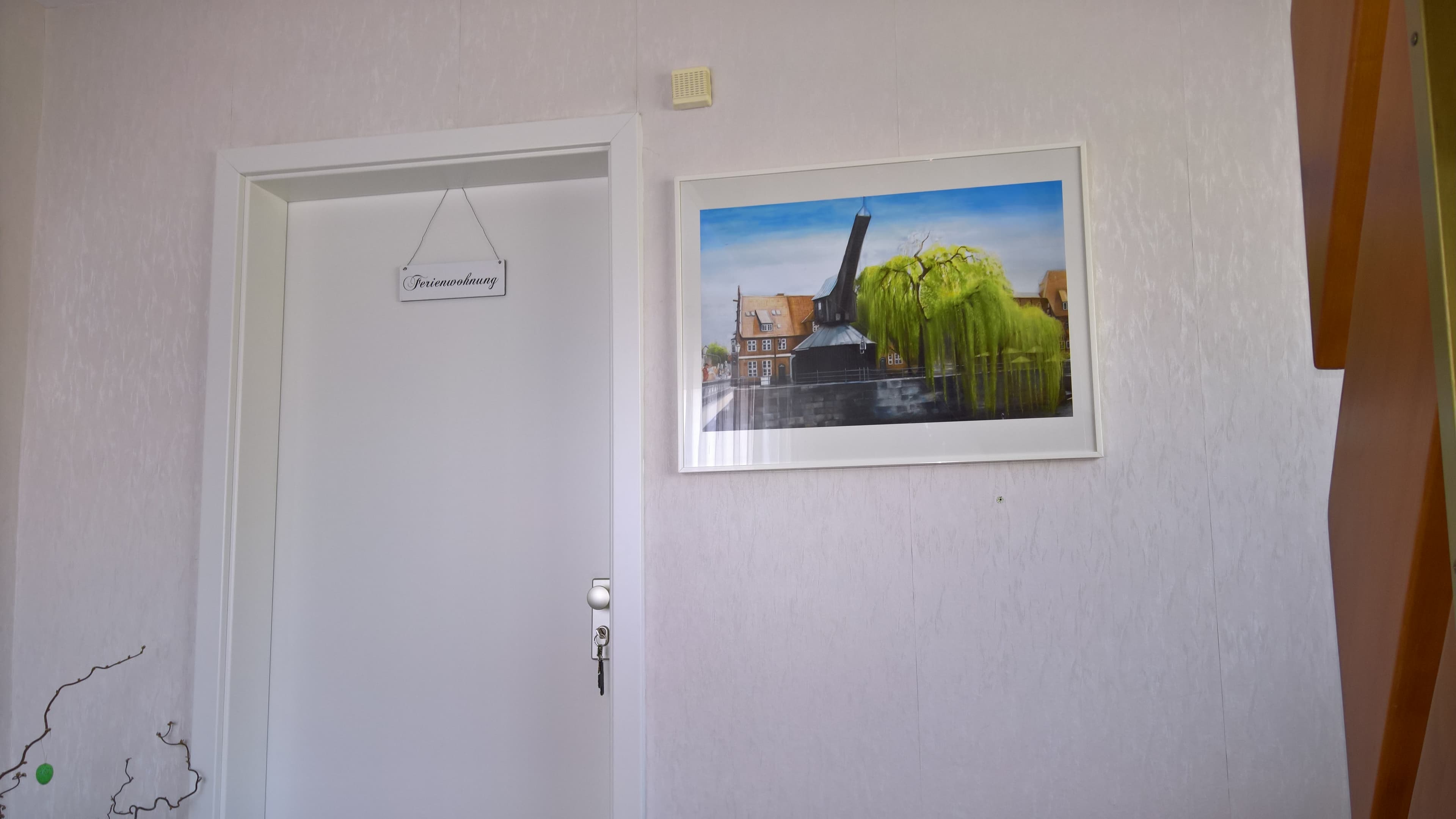 Eingangstür in die Ferienwohnung Zerbe in Lüneburg