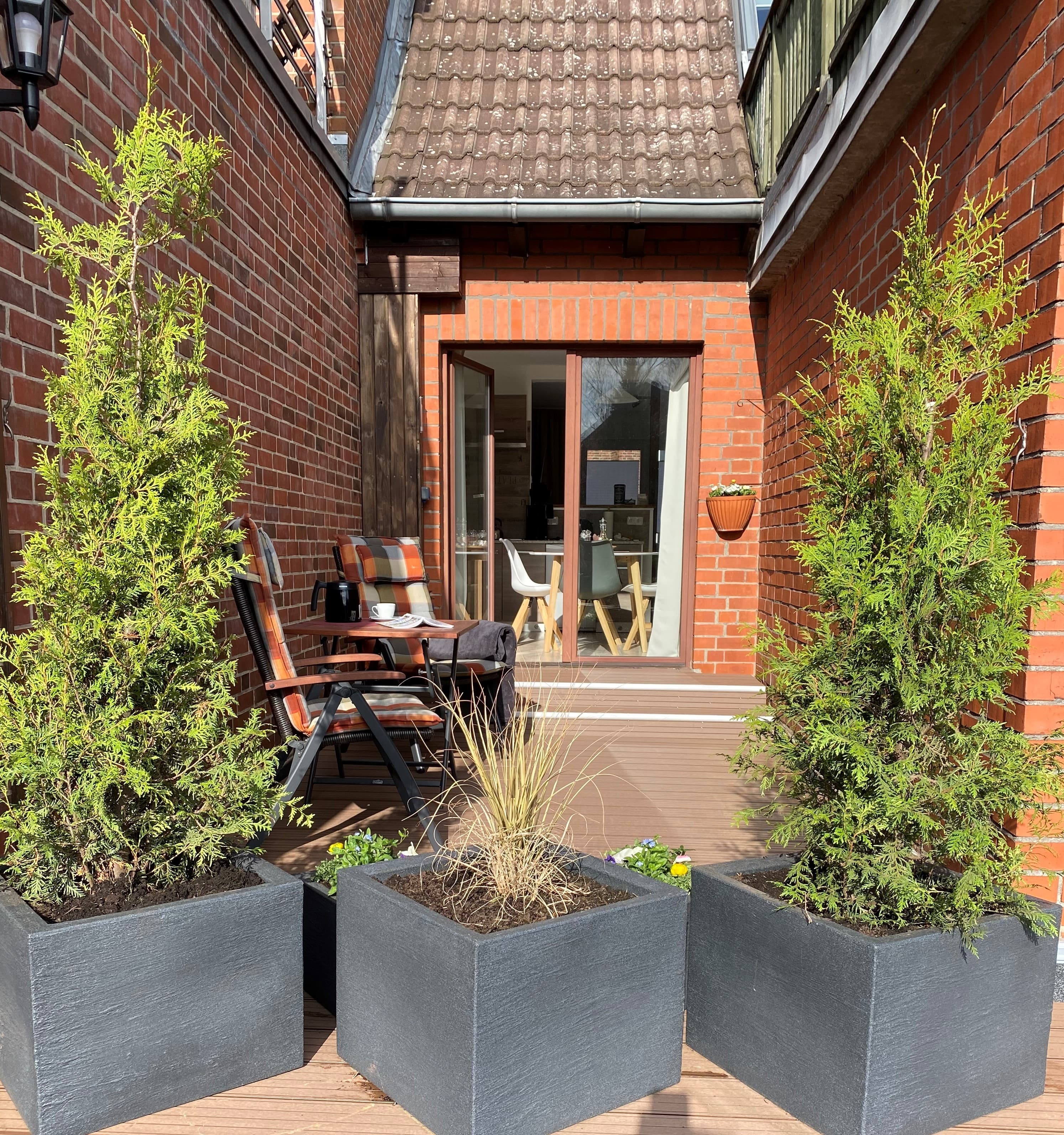 Dachterrasse der Ferienwohnung Zerbe in Lüneburg