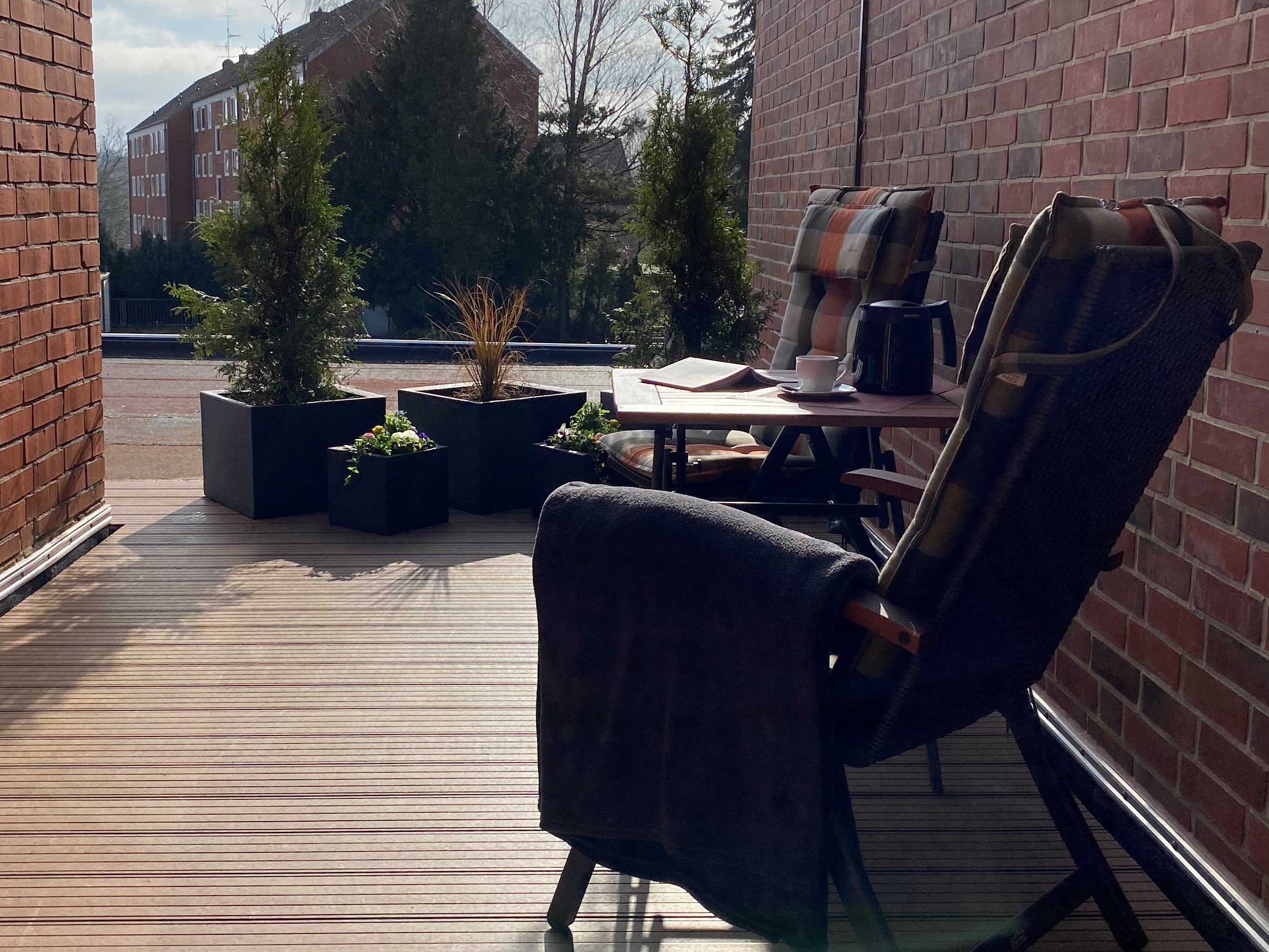 Dachterrasse der Ferienwohnung Zerbe in Lüneburg