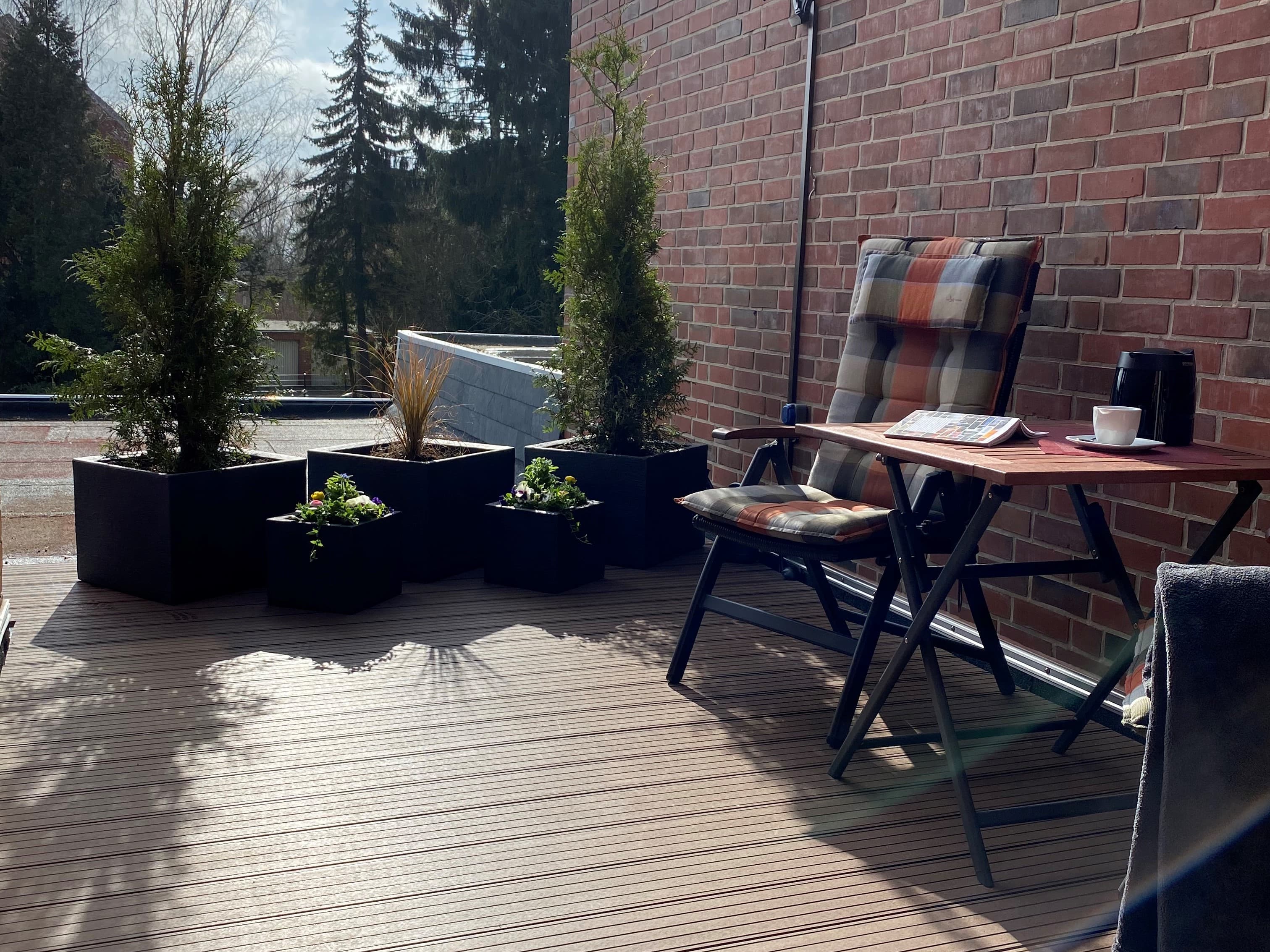 Dachterrasse der Ferienwohnung Zerbe in Lüneburg